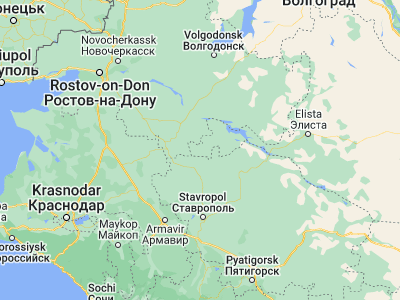 Map showing location of Gorodovikovsk (46.08785, 41.93353)