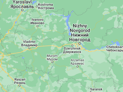 Map showing location of Gorokhovets (56.20152, 42.69351)