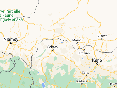 Map showing location of Goronyo (13.44232, 5.67632)