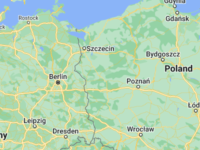 Map showing location of Gorzów Wielkopolski (52.73679, 15.22878)
