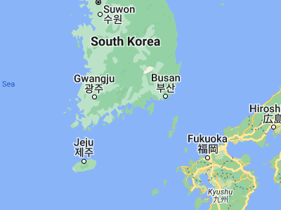 Map showing location of Goseong (34.97631, 128.32361)
