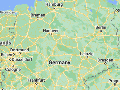 Map showing location of Goslar (51.90425, 10.42766)