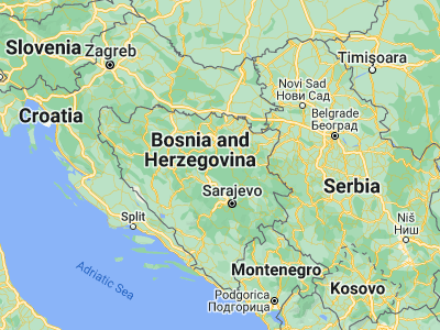 Map showing location of Gostovići (44.41124, 18.17029)