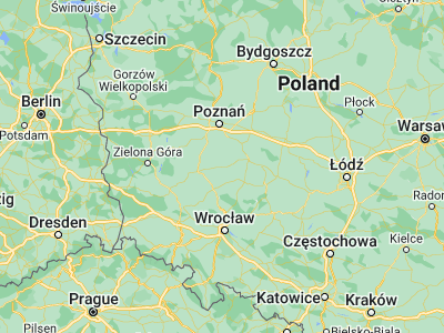 Map showing location of Gostyń (51.88247, 17.01226)
