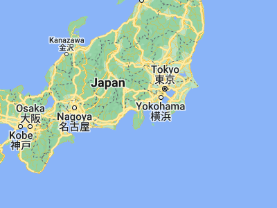 Map showing location of Gotemba (35.3, 138.93333)