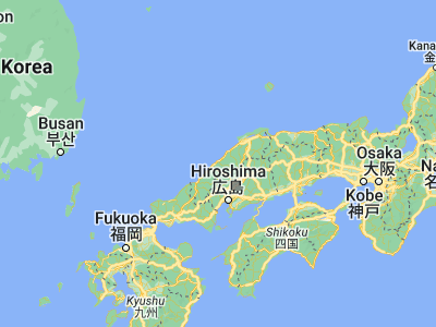 Map showing location of Gōtsu (35, 132.21667)