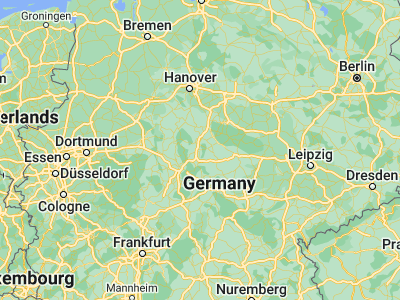 Map showing location of Göttingen (51.53933, 9.93406)