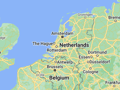 Map showing location of Gouda (52.01667, 4.70833)