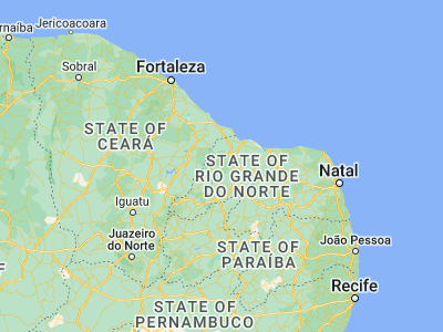Map showing location of Governador Dix Sept Rosado (-5.45889, -37.52083)
