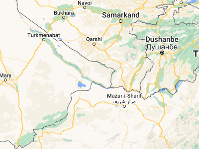 Map showing location of Gowurdak (37.81244, 66.04656)