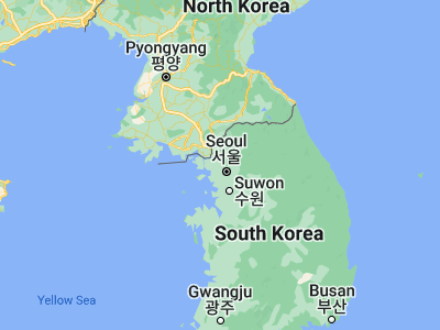 Map showing location of Goyang (37.65639, 126.835)