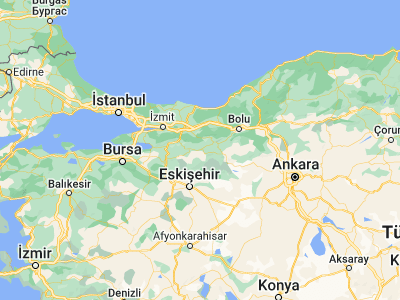 Map showing location of Göynük (40.40028, 30.78833)