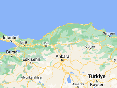Map showing location of Gözyeri (40.86596, 32.54167)