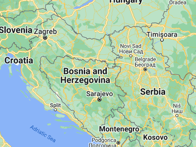 Map showing location of Gračanica (44.70307, 18.3101)