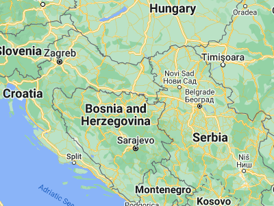 Map showing location of Gradačac (44.87851, 18.42764)