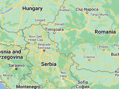 Map showing location of Grădinari (45.11861, 21.59889)