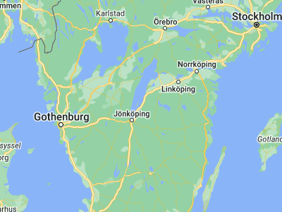 Map showing location of Gränna (58.01667, 14.46667)