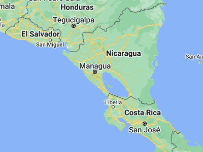 Map showing location of Granada (11.92988, -85.95602)