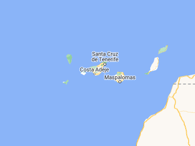 Map showing location of Granadilla de Abona (28.11882, -16.57599)