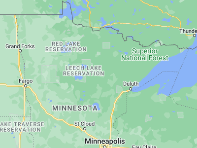 Map showing location of Grand Rapids (47.23717, -93.53021)
