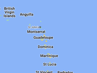Map showing location of Grande Anse (16.30351, -61.07406)