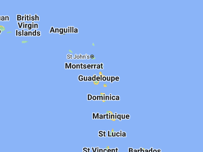 Map showing location of Grande-Terre (16.31754, -61.42873)