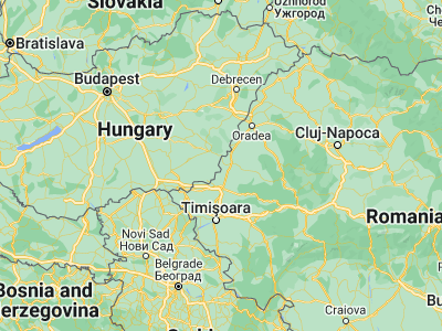 Map showing location of Grăniceri (46.51667, 21.3)