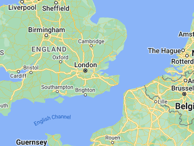 Map showing location of Gravesend (51.44138, 0.37371)
