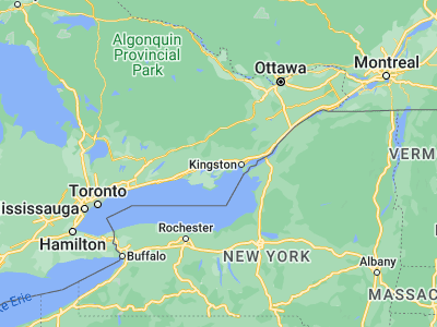 Map showing location of Greater Napanee (44.25012, -76.94944)