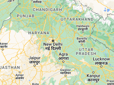 Map showing location of Greater Noida (28.49615, 77.53601)