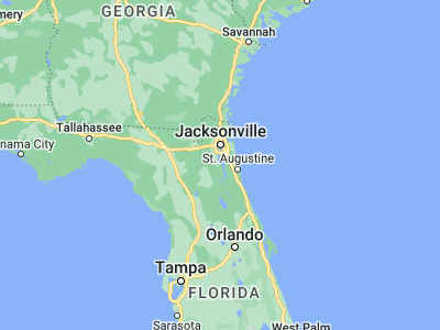 Map showing location of Green Cove Springs (29.99191, -81.67815)