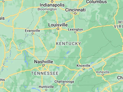 Map showing location of Greensburg (37.26089, -85.49885)