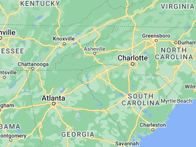 Map showing location of Greenville (34.85262, -82.39401)
