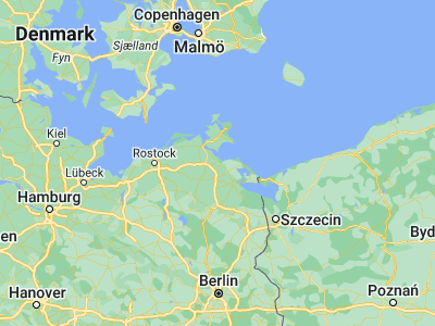 Map showing location of Greifswald (54.09311, 13.38786)