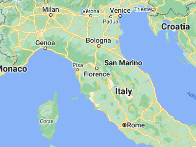 Map showing location of Greve in Chianti (43.58654, 11.31633)