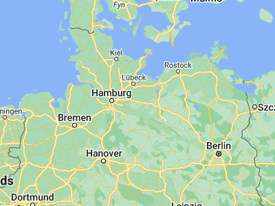 Map showing location of Greven (53.48333, 10.8)