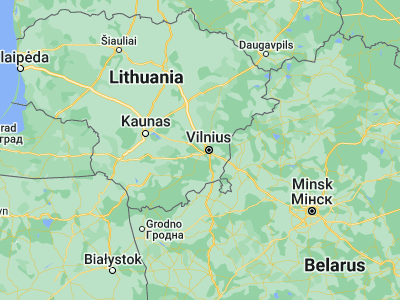 Map showing location of Grigiškės (54.68333, 25.08333)