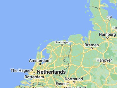Map showing location of Grijpskerk (53.2625, 6.30833)