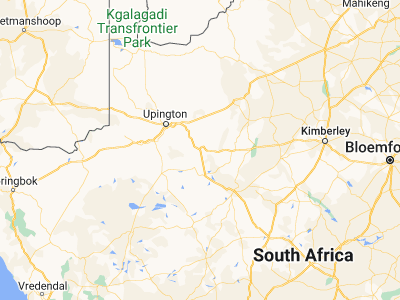 Map showing location of Groblershoop (-28.89531, 21.98378)