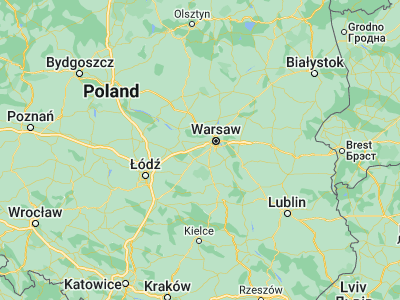 Map showing location of Grodzisk Mazowiecki (52.10387, 20.6337)