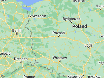 Map showing location of Grodzisk Wielkopolski (52.22762, 16.36534)
