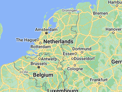 Map showing location of Groesbeek (51.77667, 5.93611)