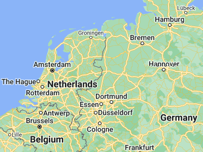 Map showing location of Gronau (52.21099, 7.02238)