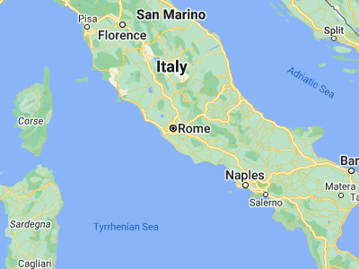 Map showing location of Grottaferrata (41.78362, 12.67568)