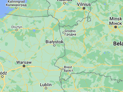 Map showing location of Grudki (53.09488, 23.66848)