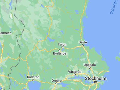 Map showing location of Grycksbo (60.68333, 15.46667)