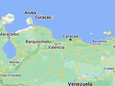 Map showing location of Guacara (10.22609, -67.877)