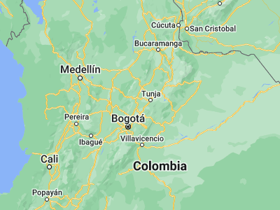 Map showing location of Guachetá (5.38425, -73.68617)