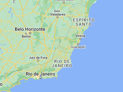 Map showing location of Guaçuí (-20.77556, -41.67944)