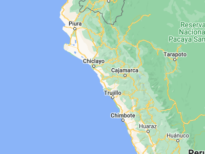 Map showing location of Guadalupe (-7.25, -79.48333)
